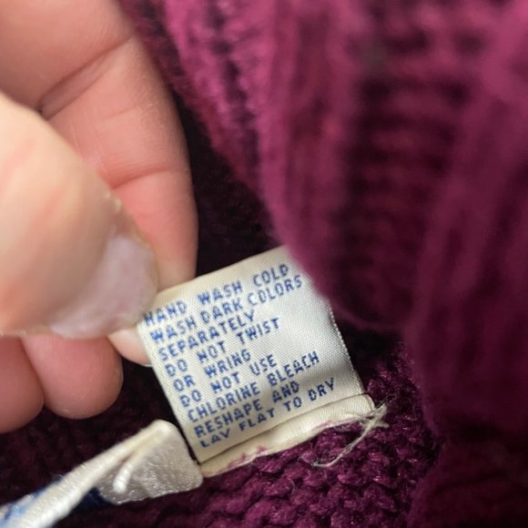 Vintage Pasta Ramie Cotton Aztec Knit Sweater Multicolor Size M Chunky 3D - Picture 10 of 16